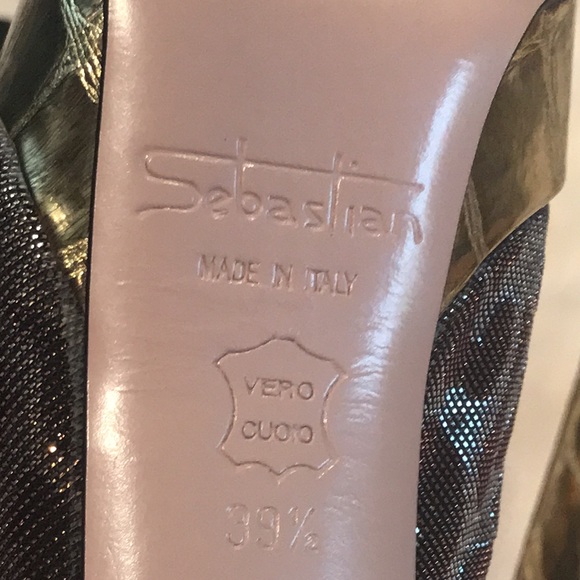 SOLD!! Sebastian Milano 5” stilettos heels leopard print 9.5 MSRP $545 new with… - Picture 14 of 17